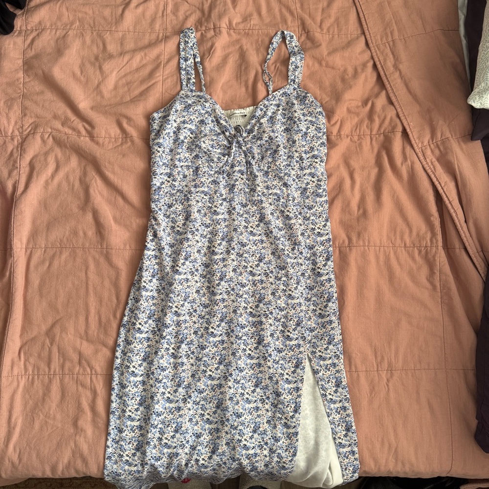 Abercrombie & Fitch | Blue Floral Midi Dress | L